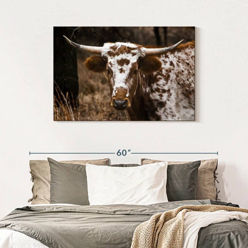 Brampt Longhorn Bull, 30" H x 45" W