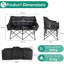 Quilted Double Folding Camping Chair-2145251915