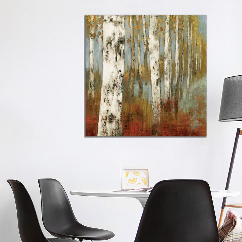 Along The Path II by Allison Pearce - Painting on Canvas, Wrapped Canvas, 45.72 cm H x 45.72 cm W x 3.175 cm D