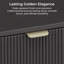 Remy Modern Solid Wood Fluted Coffee Table with Storage