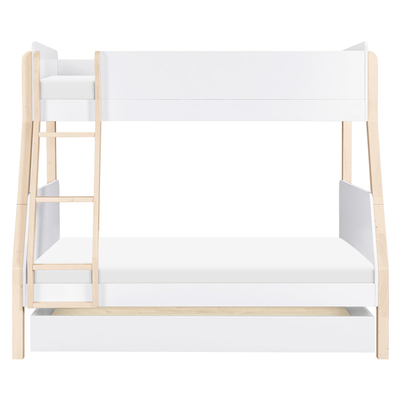 Twin Storage Trundle Bed, White