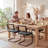 Marlow Cantilever 18.8" H Upholstered Side Chair with Cane Rattan Back and Steel Frame(Set of 2)-1459790171-1435429290