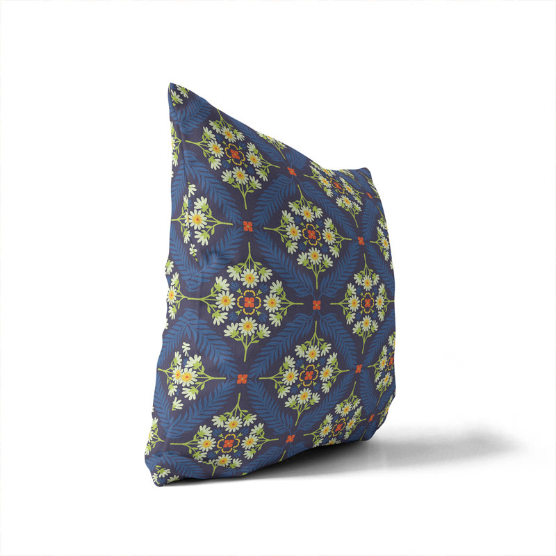 Eden Indoor Throw Pillow, Blue