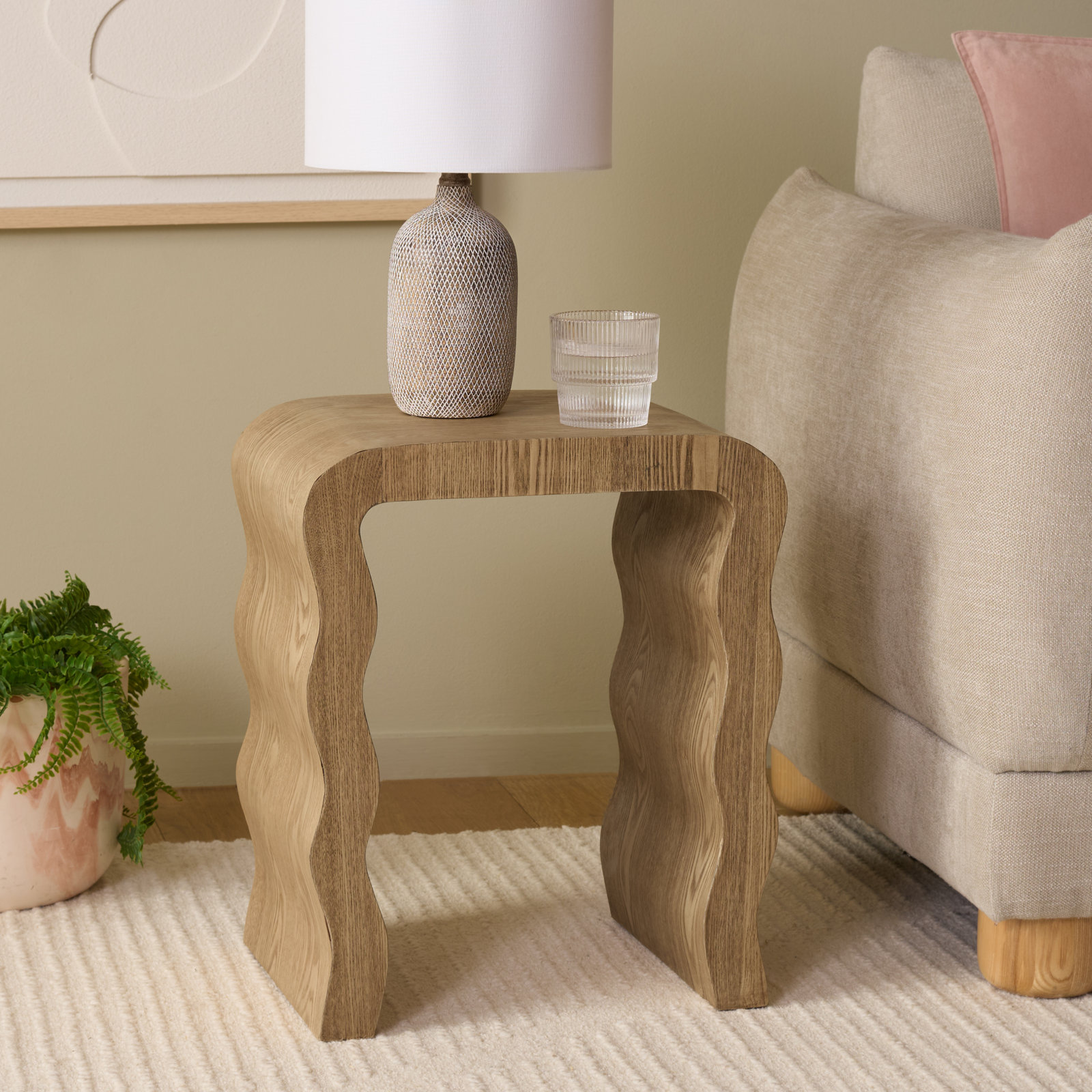 Barney Wood Accent Table
