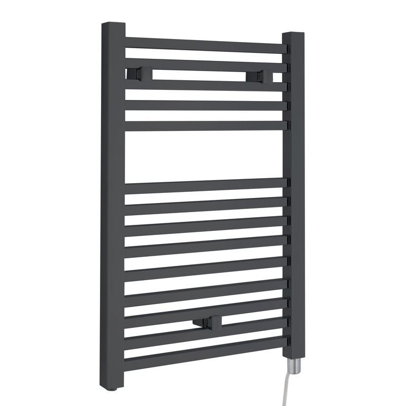 Eton Straight Towel Rail Heated Towel Rails, 110cm H x 50cm W x 3cm D, Anthracite