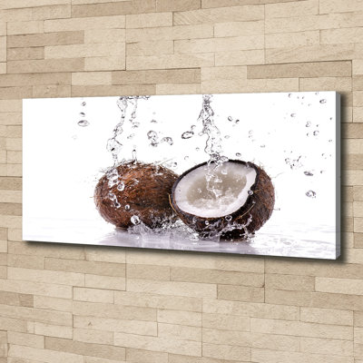 Coconut And Water - No Frame Print on Canvas
