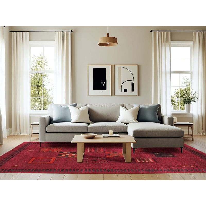 Porter Southwestern Indoor Rug, Rectangle 6' x 9'