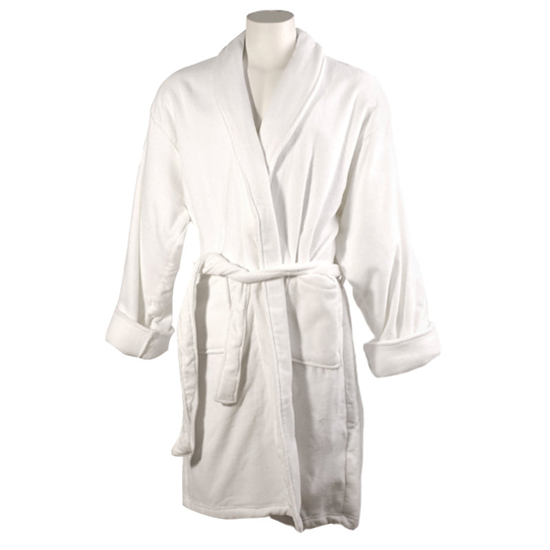 Peignoir en chiffon de coton 100% coton pour femmes Wendland, Blanc