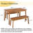 3-Piece Rectangular Outdoor Patio Dining Set