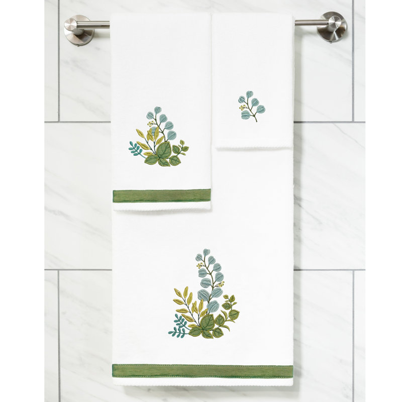 Ensemble de serviettes 3 pièces Botanica, Blanc