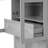 71" Tall Arched Display Cabinet With Glass Doors-175100292
