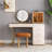 High Quality Makeup Vanity with Stool, Very Easy to Assemble, Glass top, with power outlet, extra-la-1334054938