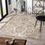 Tapis oriental à motif floral sans perte de poils-286514611