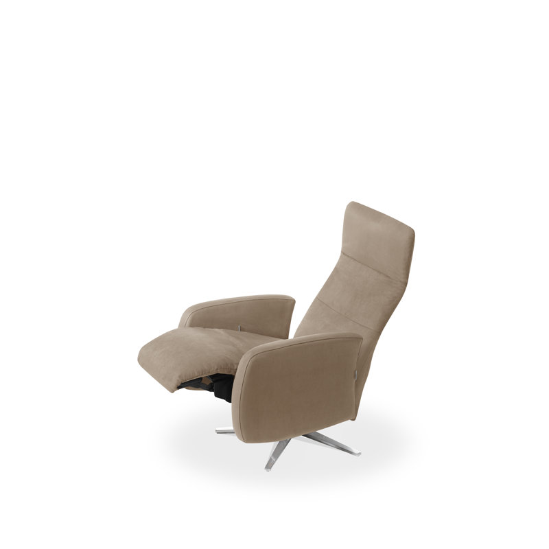 Carlisa 67cm Wide Swivel Standard Recliner, Camel-Brown