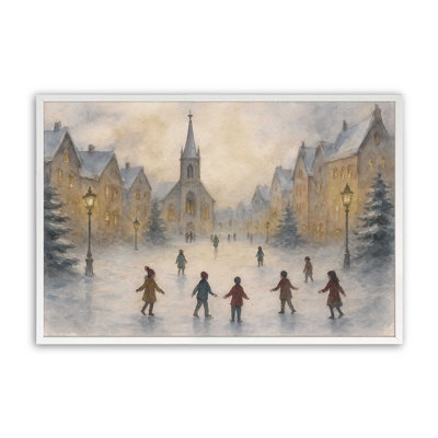 «Frosted Village Joy», reproduction d'art