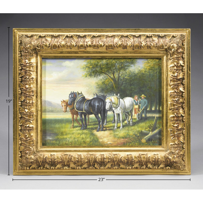 Reproduction d’art sur bois encadrée