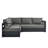 Modway Tahoe Outdoor Patio Powder-Coated Aluminum 3-Piece Sectional Sofa Set-95616663