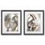 Horse abstraction I-ensemble de 2 reproductions d’art sur papier encadrée
