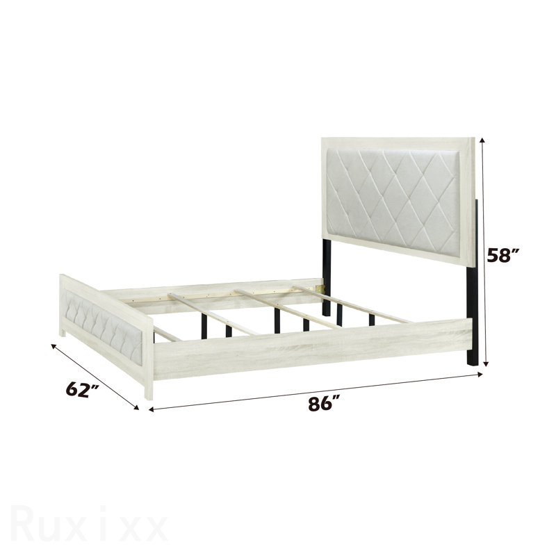 Lin Jehoram beige et grand lit beige, Beige, Grand lit