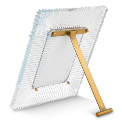 Camille Antique Brass/Clear Picture Frame