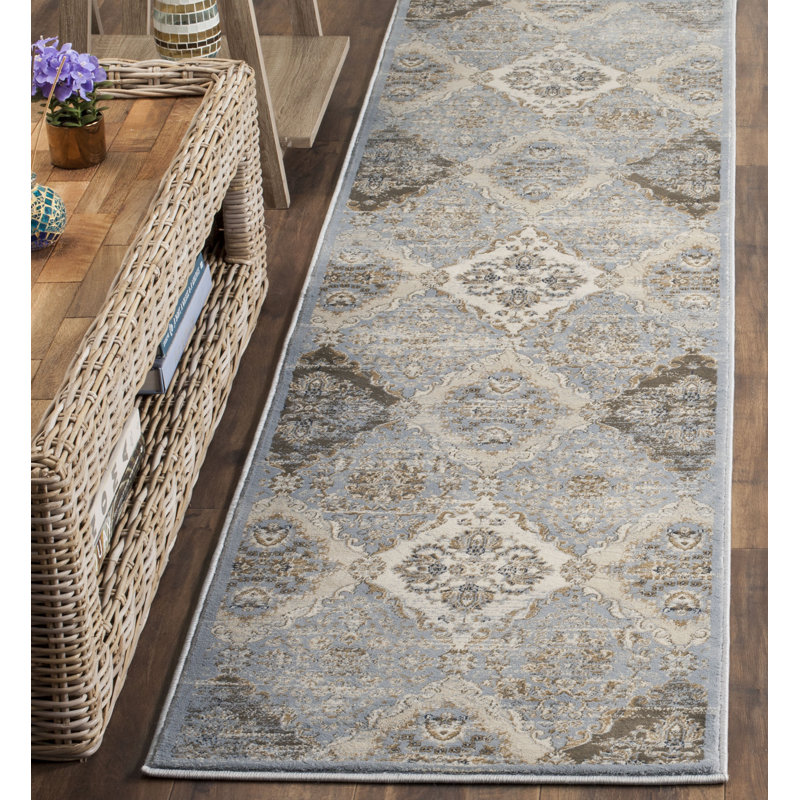Barton Vintage Performance Geometric Rug, Runner 2'2" x 8'