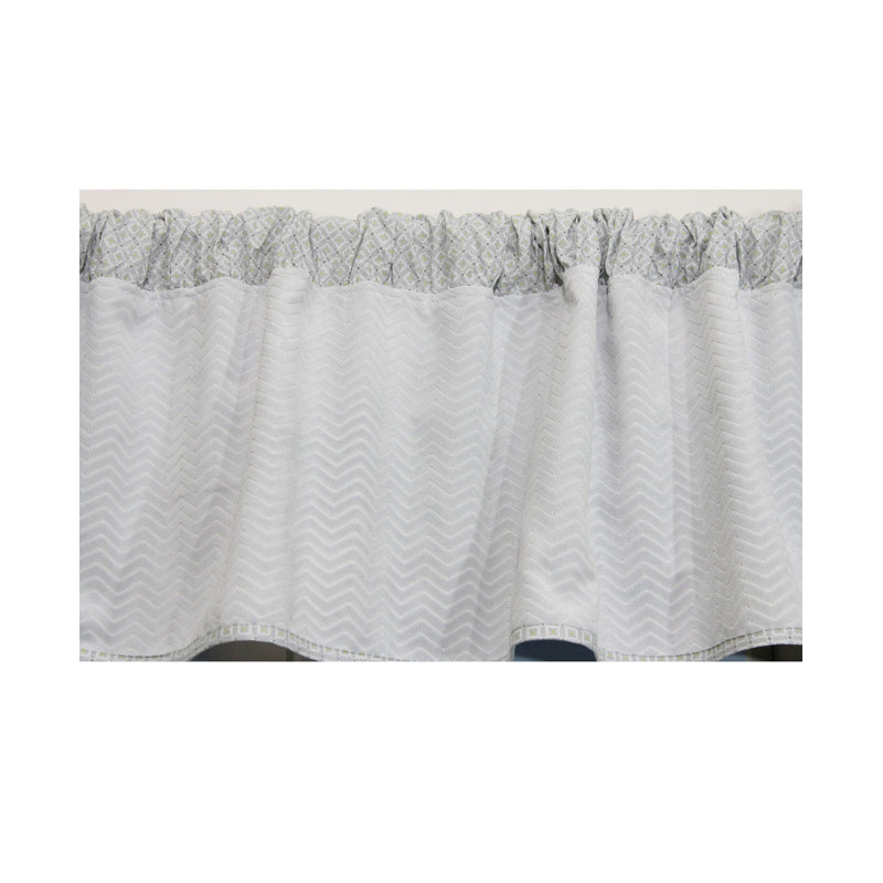 Kodi Ruffled Window Valance, Gray
