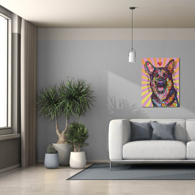 «Lark Manor ™« Being Happy »par Dean Russo Studios, art mural sur toile, H 34 po x l 26 po x P 1,5 po