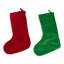 Chaussette père Noël et bonhomme de neige