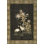 Tapis noué à motif floral antique