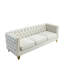 Canapé 3 places + canapé 2 places. VELOUR BEIGE