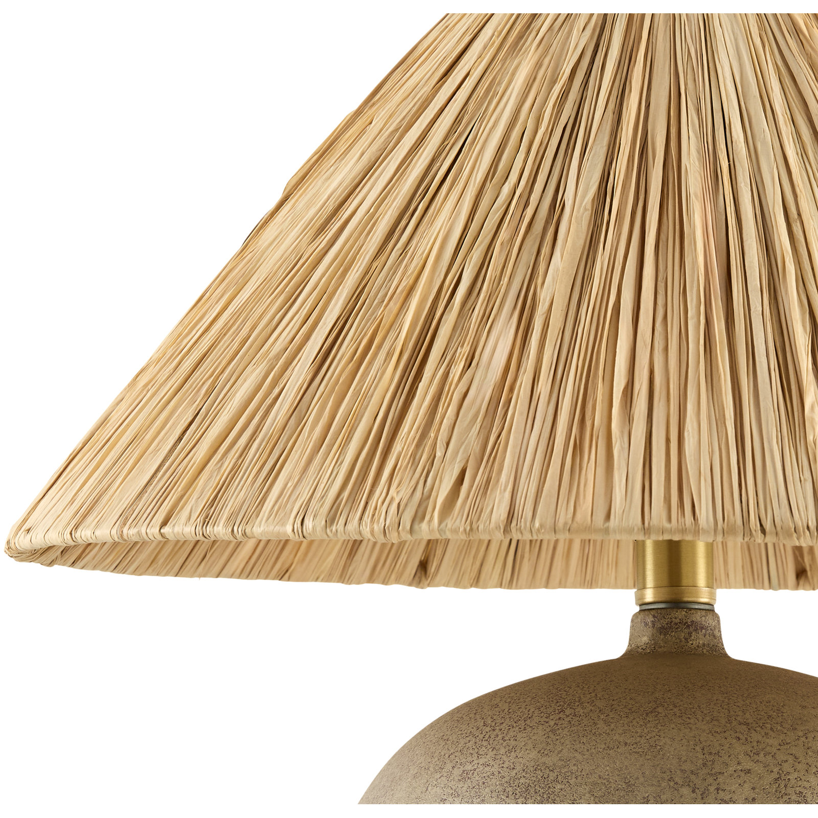 Danica Table Lamp, Distressed Gray, Seagrass Empire