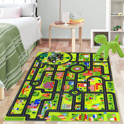 Geometric Machine Printed Area Rug