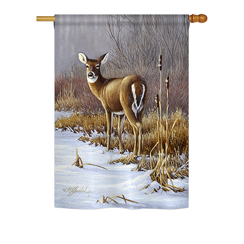 Drapeau de maison en polyester on alert, H 18,5 po x l 13 po