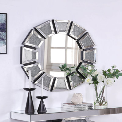 Miroir, miroir d'appoint en faux diamants (assemblé)
