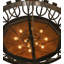 Luminaire suspendu simple en forme d'urne / bol 12 lumières Tormod