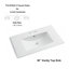 76.5cm Ceramic Single Bathroom Vanity Top with Sink