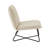Vicolo Sherpa Upholstered Accent Chair with Metal Legs-365136066