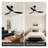 3 - Blade Dimmable Ceiling Fan With Led Light & Remote Control-964816703-944439882