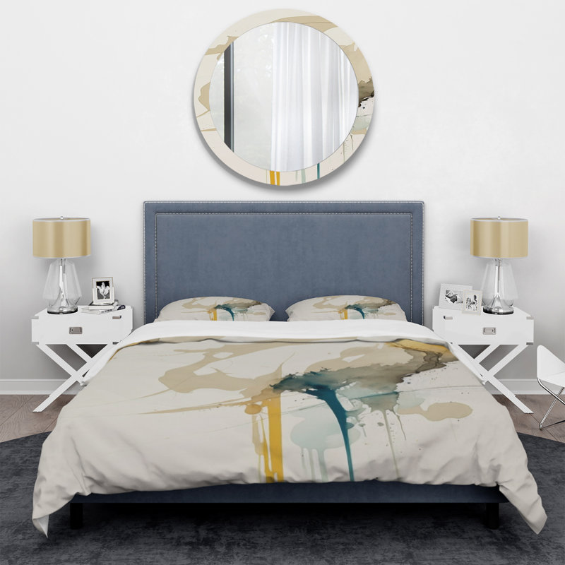 Ensemble de housse de couette en microfibre / polyester moutarde jaune Secrets VI