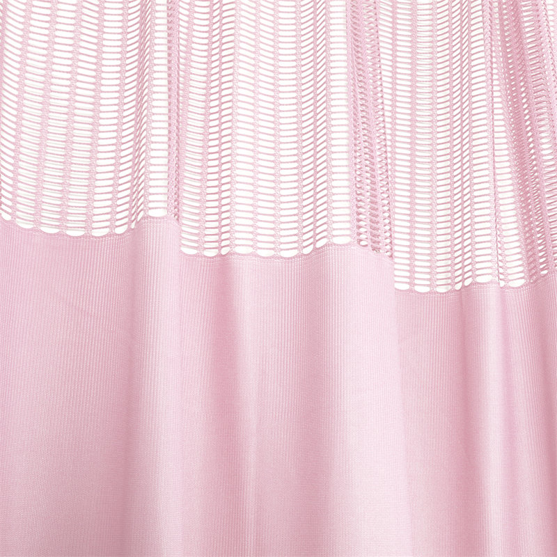 Rideau en polyester, Rose, H 96 po x l 108 po