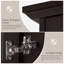 Rangement au-dessus de la toilette en métal et bois H 69 po Trijal-1079046989