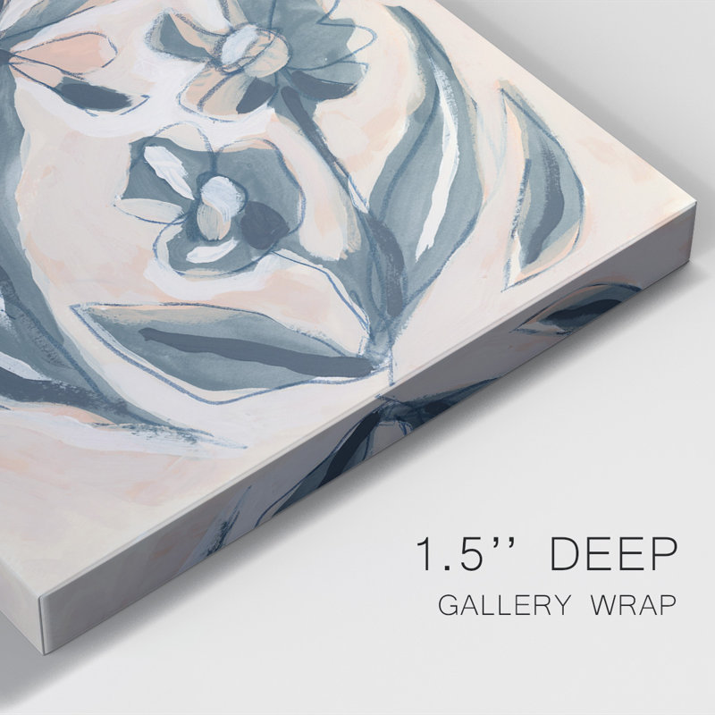 «Indigo Blush Garden», impression sur toile tendue, L 12 po x H 18 po