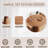 43 inch wooden circular dining table, modern minimalist round table, natural wood grain dining table, one handle and two packs