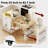 82.7 Inch Kitchen Island With Extendable Dining Table For 4-6 Person,Two-Tone Kitchen Table With Double-Sized Storage, Power Outlet, Kitchen Island With Storage 2 Drawers 2 Side Open Shelves,White
