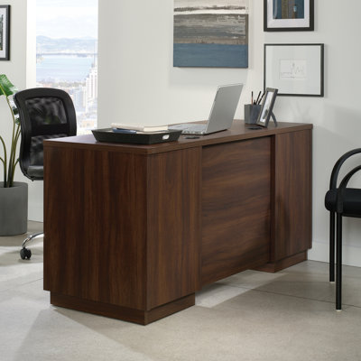 Raylee L-Shaped Credenza Desk
