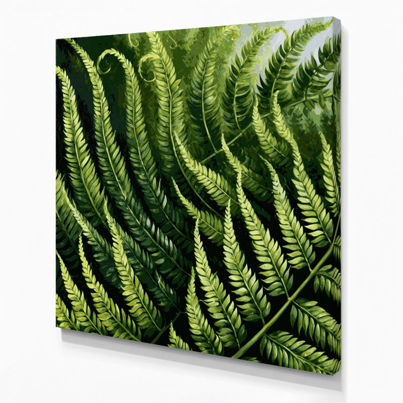 Art mural sur toile Botanical Christmas, H 16 po x l 16 po