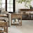 Abbeville Transitional Rustic Wood Square End Table with Storage