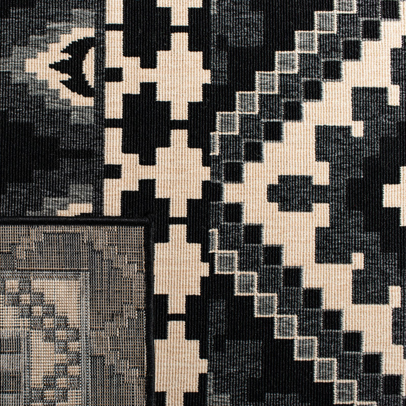 Northpoint Veranda Performance Southwestern Indoor/Outdoor Area Rug, Square 6'7"