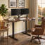 Bureau électrique moderne en bois d'hévéa