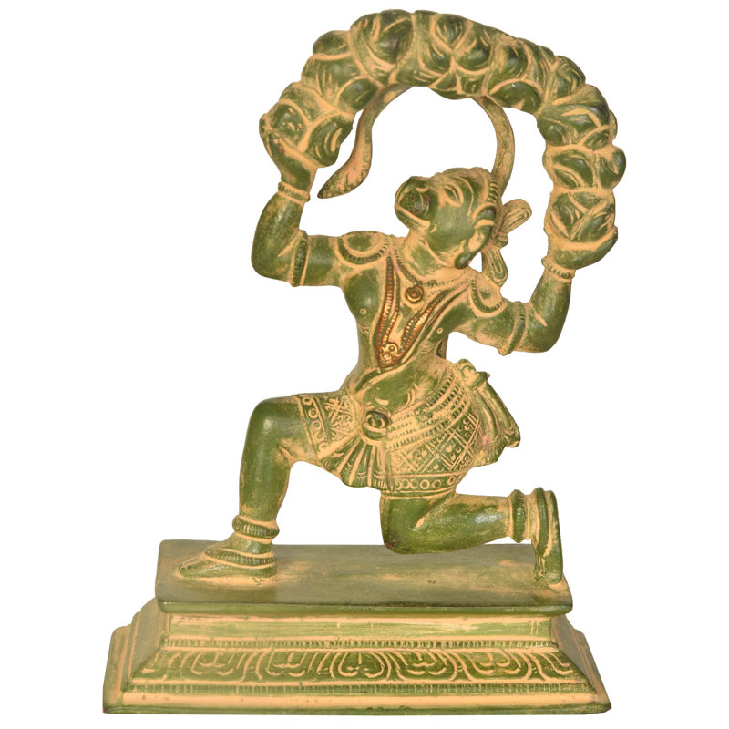 Figurine Ganesha dansante, «The Goad Intact in His Hand», Brun